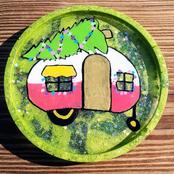 Hand Crafted Other - 🎄Rustic Christmas Coaster🎄💖